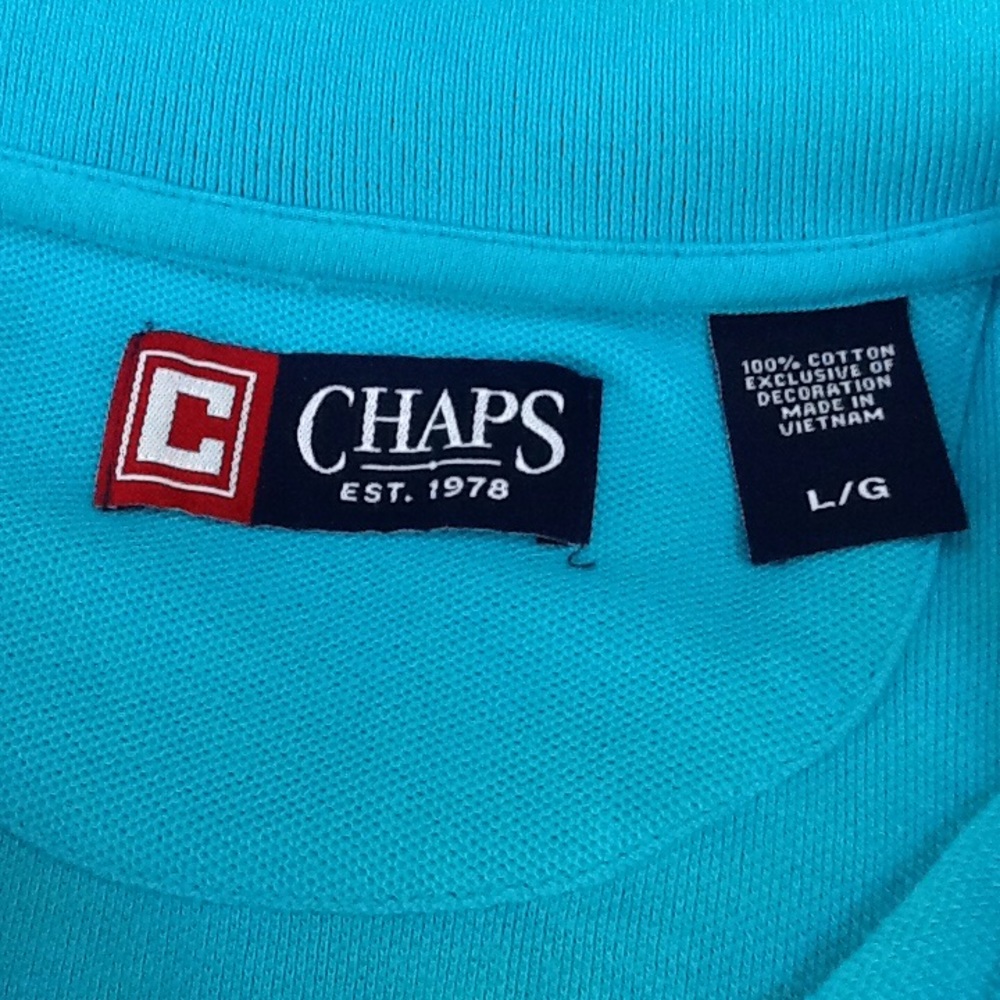 Chaps men's polo shirt size L.